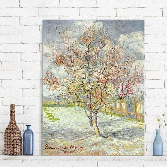 Kök dekoration Vincent van Gogh - Flowering Peach Trees