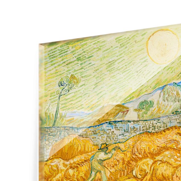 Tavlor landskap Vincent Van Gogh - The Harvest, The Grain Field