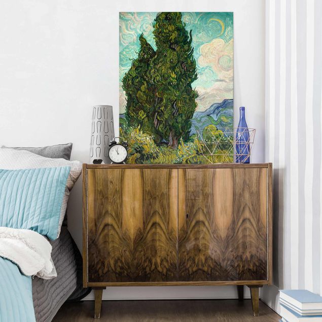 Konststilar Pointillism Vincent van Gogh - Cypresses