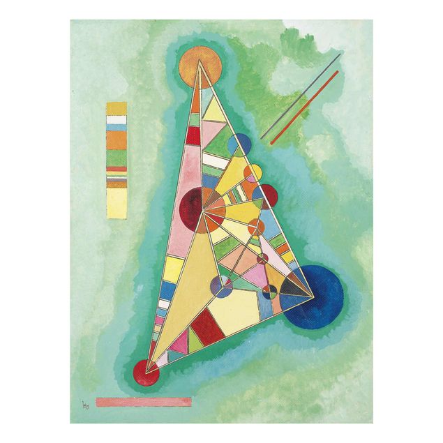 Glastavlor abstrakt Wassily Kandinsky - Variegation in the Triangle