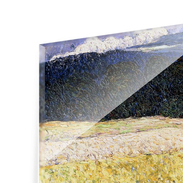 Glastavlor abstrakt Wassily Kandinsky - Kallmünz - Thunderstorm (The Stagecoach)