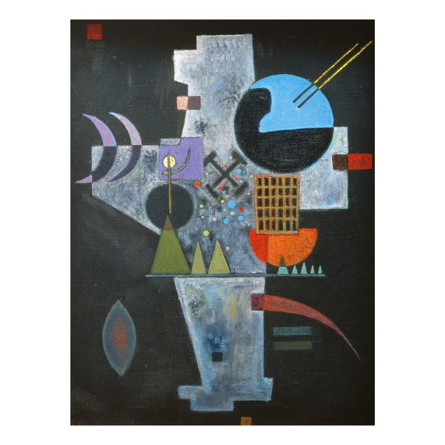 Glastavlor abstrakt Wassily Kandinsky - Cross Shape