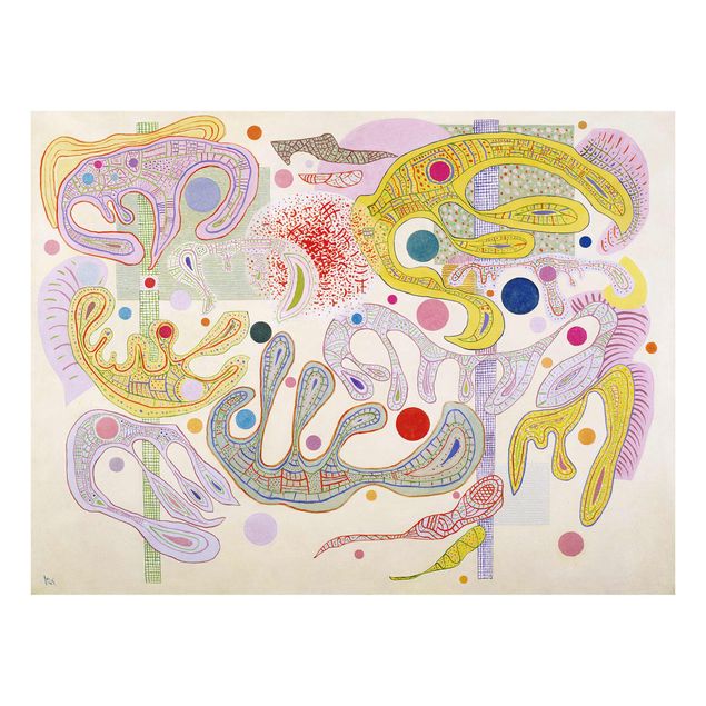Glastavlor abstrakt Wassily Kandinsky - Capricious Forms