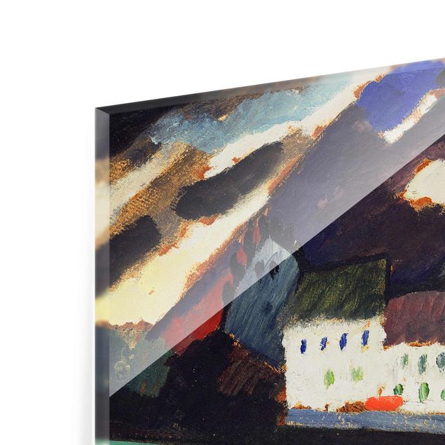 Tavlor abstrakt Wassily Kandinsky - Murnau, Castle And Church Ii