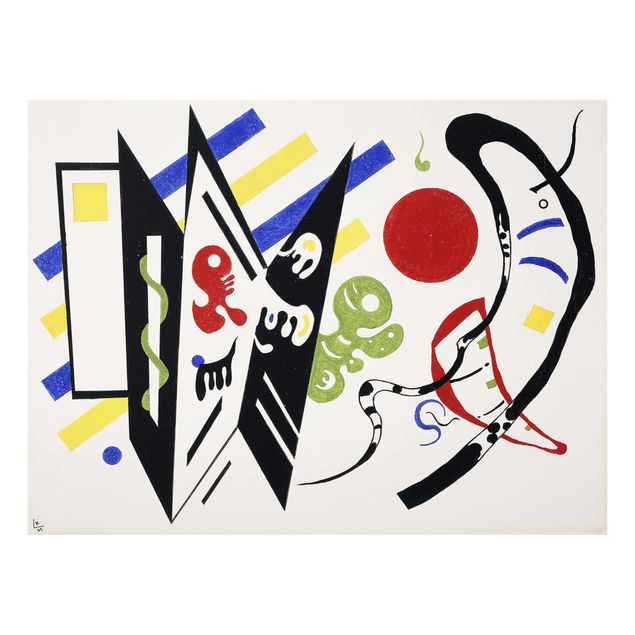 Glastavlor abstrakt Wassily Kandinsky - Reciproque