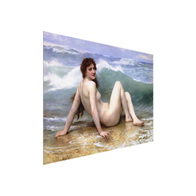 Glastavlor naken och erotik William Adolphe Bouguereau - The Wave