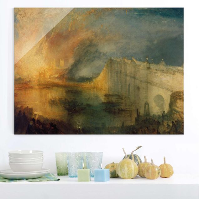 Kök dekoration William Turner - The Burning Of The Houses Of Lords And Commons