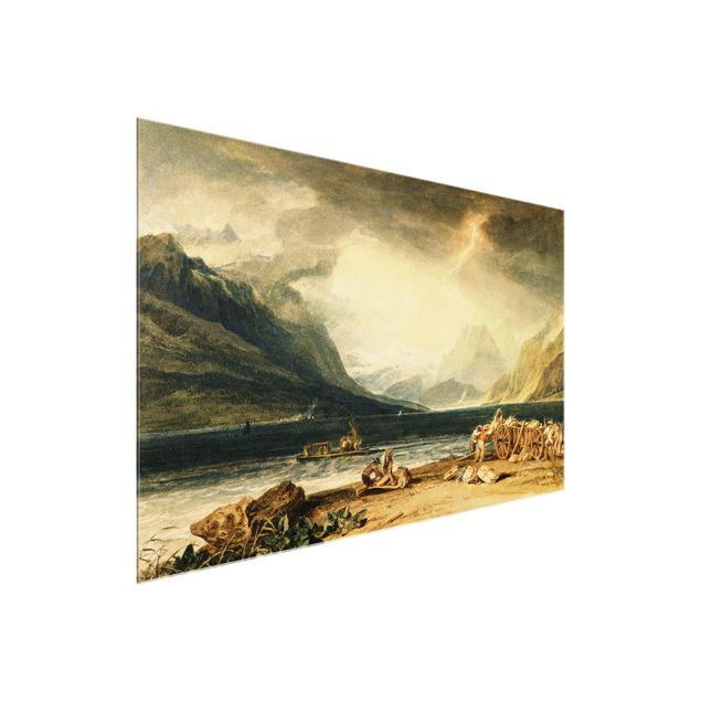 Glastavlor bergen William Turner - The Lake of Thun, Switzerland