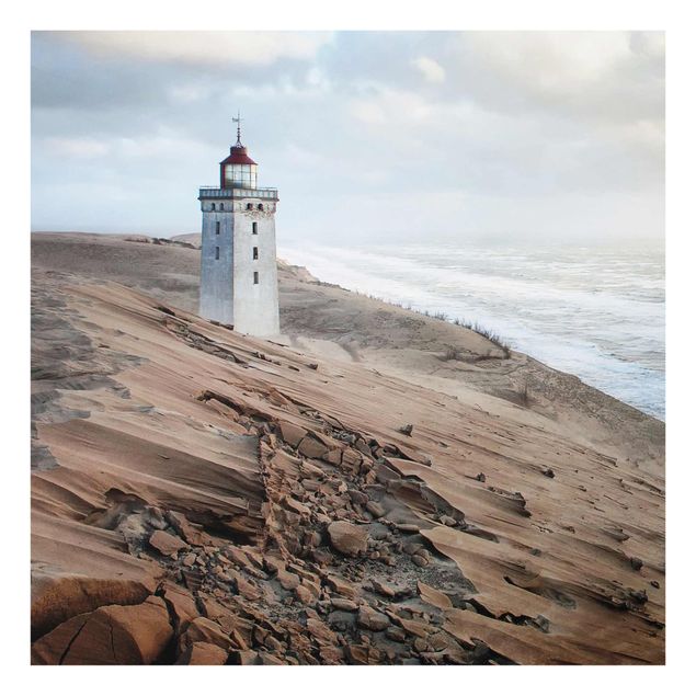 Glastavlor landskap Lighthouse In Denmark