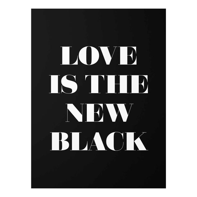 Tavlor svart Love Is The New Black