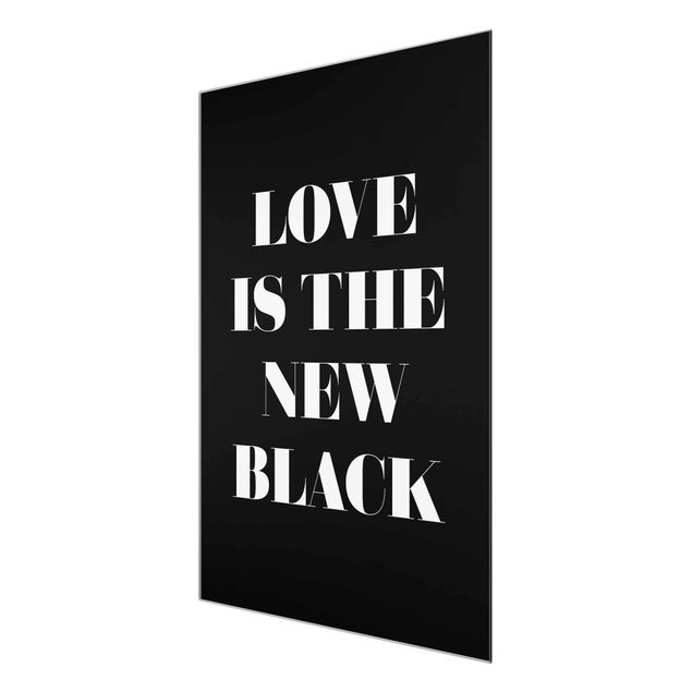 Tavlor svart och vitt Love Is The New Black