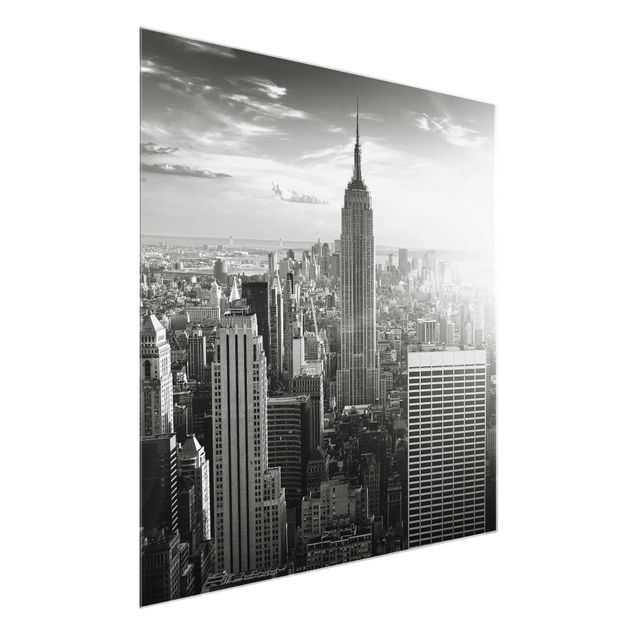 Glastavlor arkitektur och skyline Manhattan Skyline