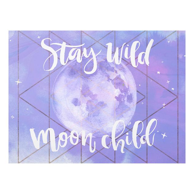 Tavlor lila Moon Child - Stay Wild