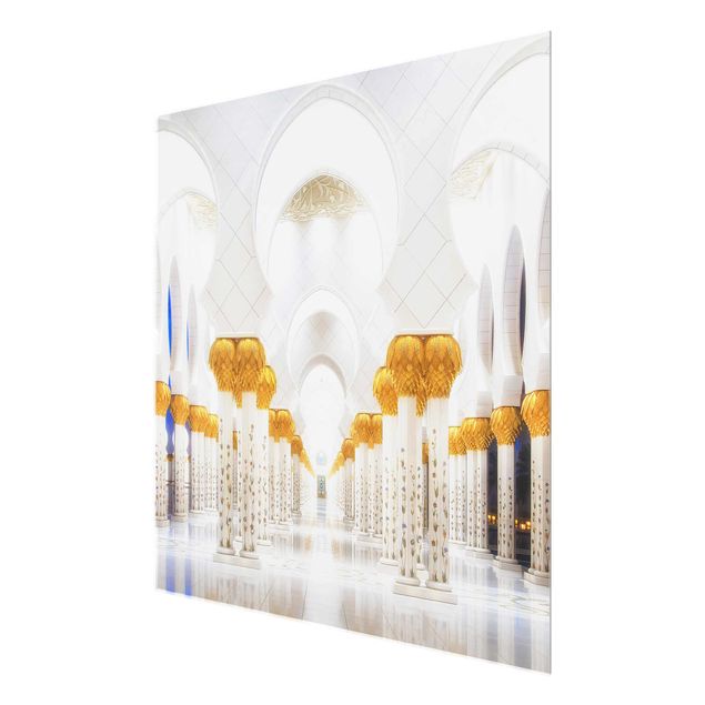 Glas Magnetboard Mosque In Gold