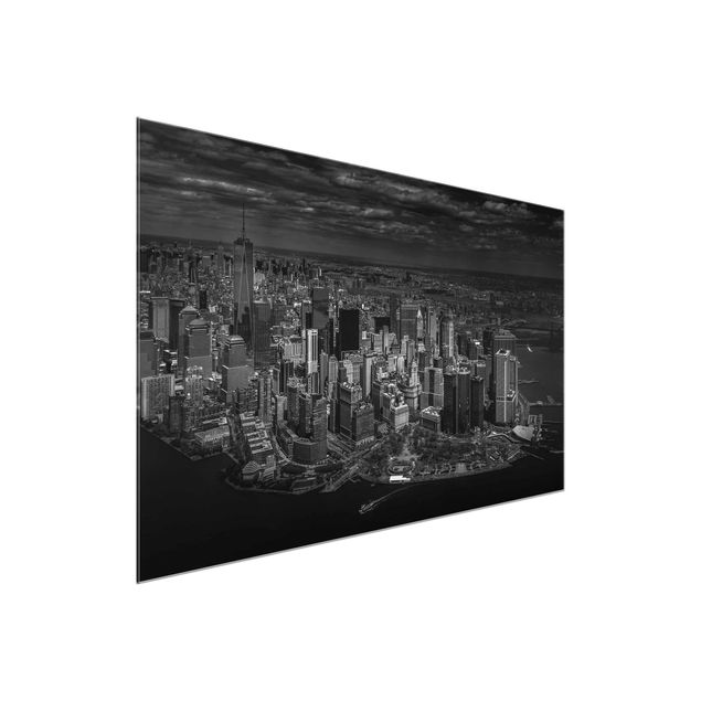 Glastavlor arkitektur och skyline New York - Manhattan From The Air