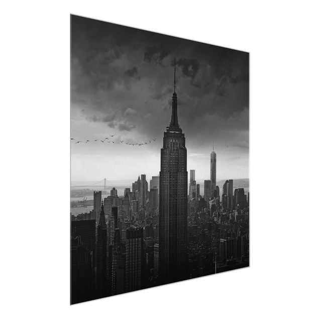 Glastavlor arkitektur och skyline New York Rockefeller View