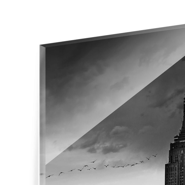 Tavlor svart och vitt New York Rockefeller View