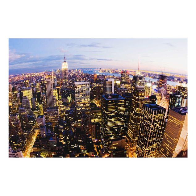 Tavlor arkitektur och skyline New York Skyline At Night