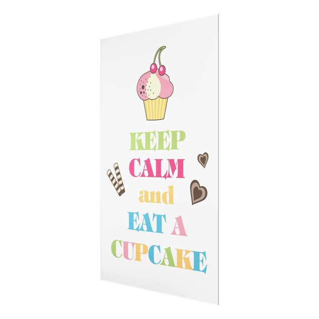 Tavlor modernt Keep Calm And Eat A Cupcake Bunt