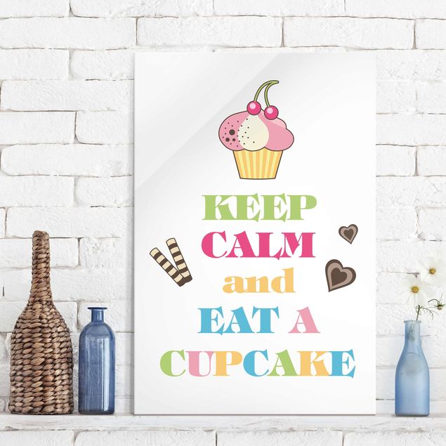 Kök dekoration Keep Calm And Eat A Cupcake Bunt