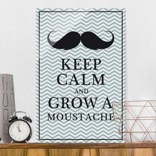Kök dekoration Keep Calm and Grow a Moustache