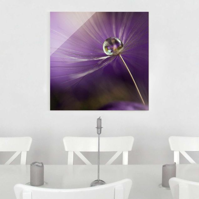 Kök dekoration Dandelion In Violet