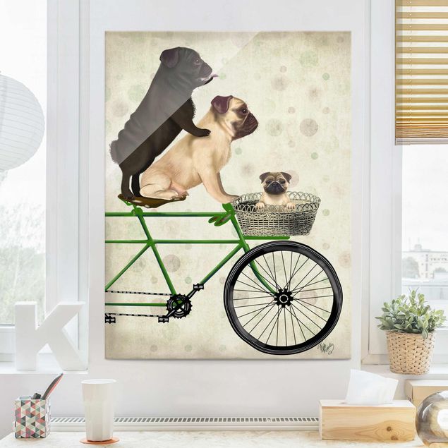 Kök dekoration Cycling - Pugs On Bike