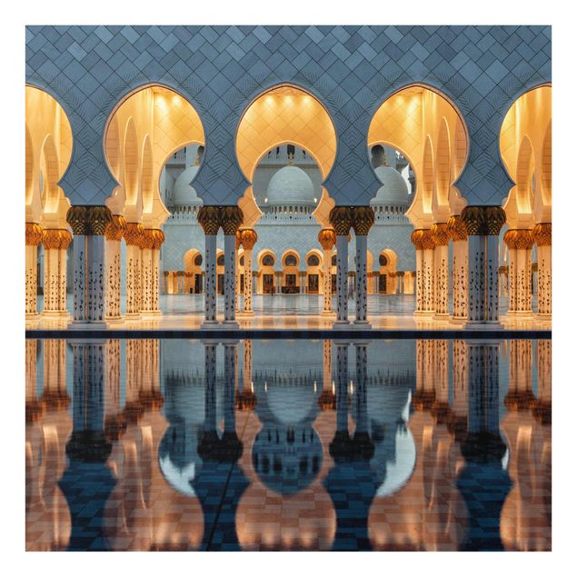 Tavlor orange Reflections In The Mosque