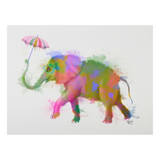 Tavlor djur Rainbow Splash Elephant