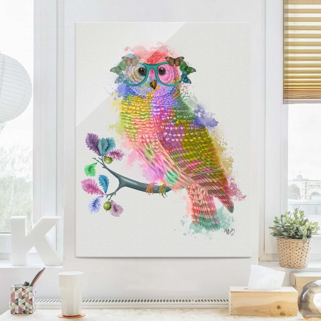 Inredning av barnrum Rainbow Splash Owl