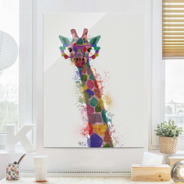 Tavlor giraffer Rainbow Splash Giraffe