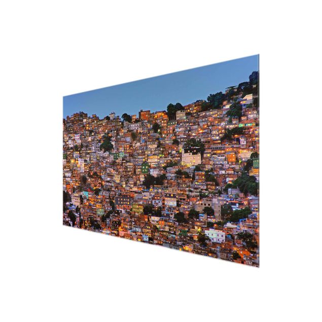 Tavlor brun Rio De Janeiro Favela Sunset