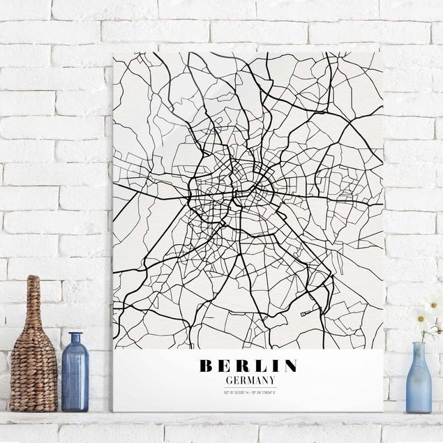 Glastavlor Berlin Berlin City Map - Classic