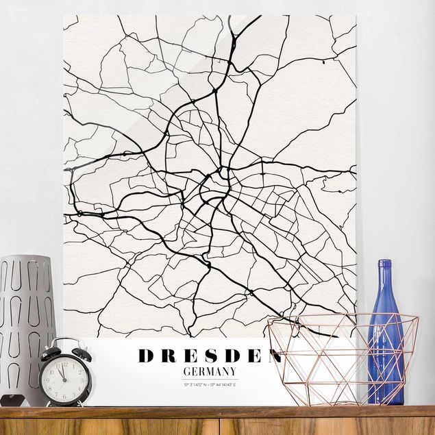 Kök dekoration Dresden City Map - Classical