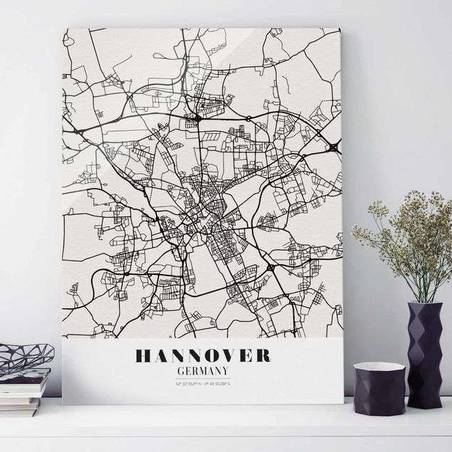 Kök dekoration Hannover City Map - Classic
