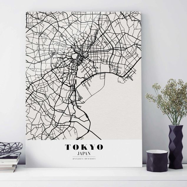 Kök dekoration Tokyo City Map - Classic
