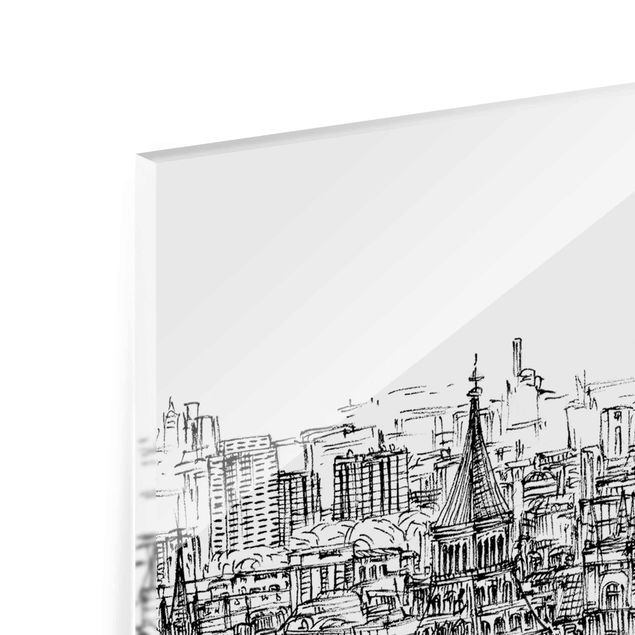 Tavlor svart och vitt City Study - London Eye