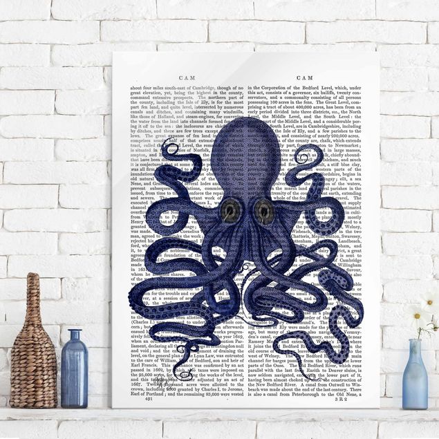 Kök dekoration Animal Reading - Octopus