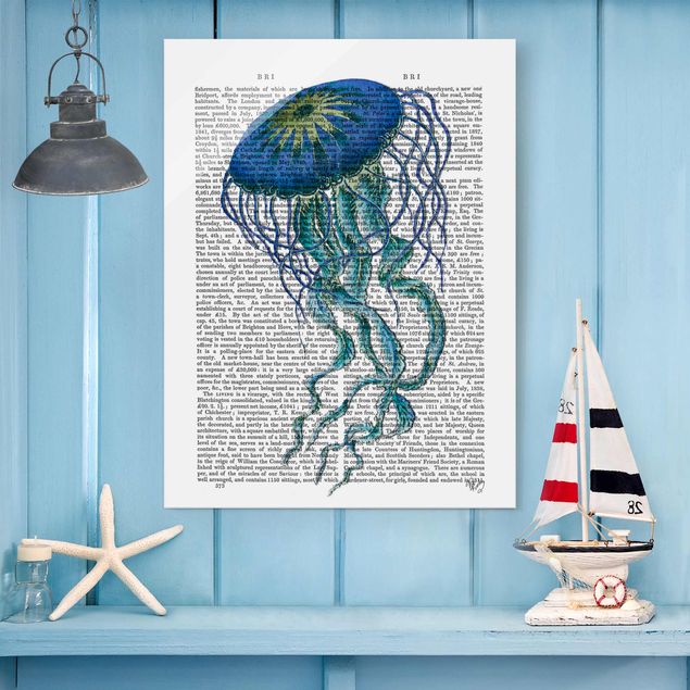 Glastavlor ordspråk Animal Reading - Jellyfish