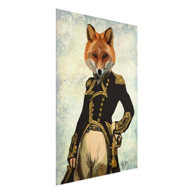 Tavlor retro Animal Portrait - Fox Admiral