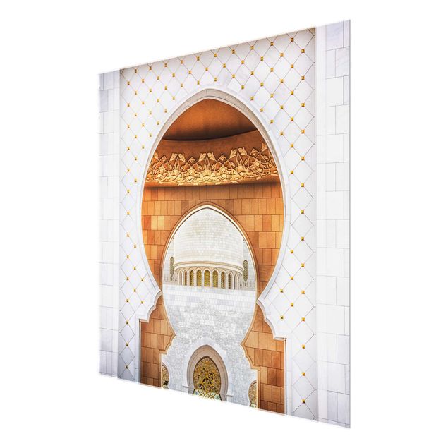 Glas Magnettavla Gate To The Mosque