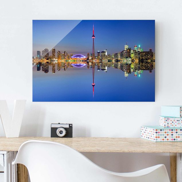 Kök dekoration Toronto City Skyline Before Lake Ontario
