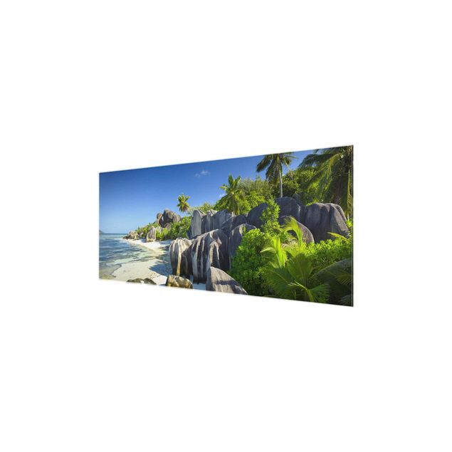 Glastavlor blommor  Dream Beach Seychelles