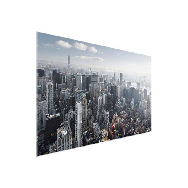 Glastavlor arkitektur och skyline Upper Manhattan New York City