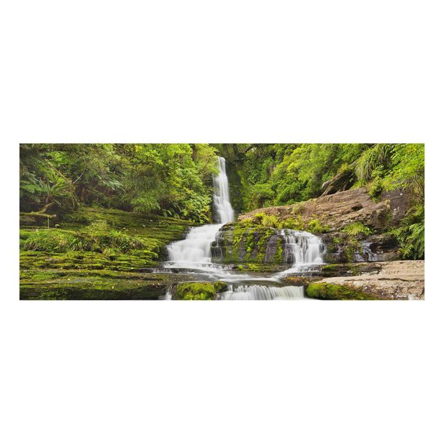 Tavlor natur Upper Mclean Falls In New Zealand