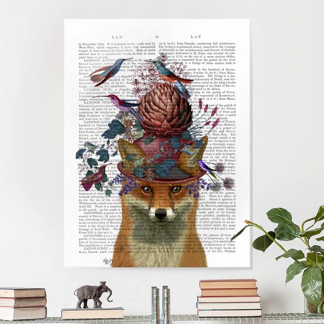 Kök dekoration Fowler - Fox With Artichoke
