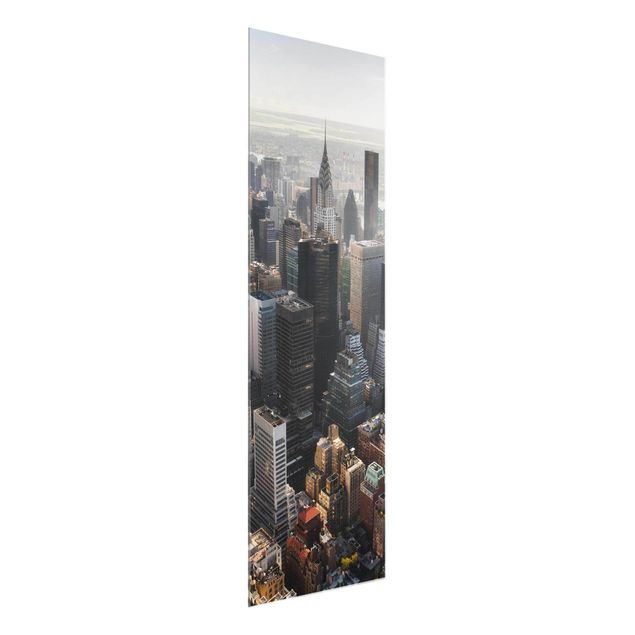 Glastavlor arkitektur och skyline From the Empire State Building Upper Manhattan NY