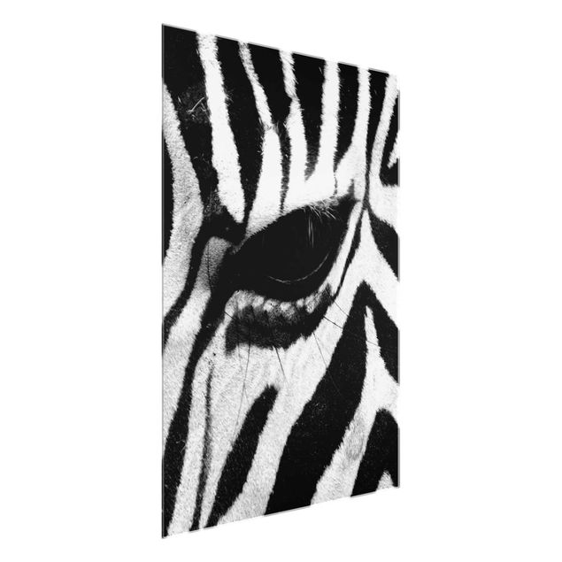 Glastavlor djur Zebra Crossing