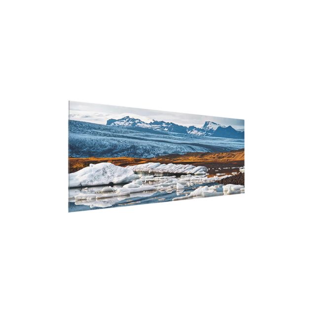Tavlor landskap Glacier Lagoon