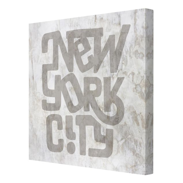 Tavlor grått Graffiti Art Calligraphy New York City